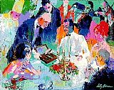 Leroy Neiman Canvas Paintings - Wine, Women and Cigars